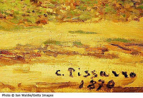Kuulsa impressionistliku kunstniku Camille Pissarro allkiri