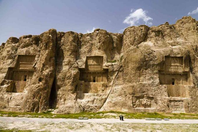 Naqsh-e Rostami Pärsia impeeriumi hauakambrid, Marvdascht, Fars, Iraan, Aasia