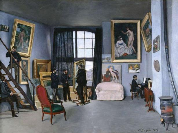 Bazille'i stuudio, Frédéric Bazille, 1870