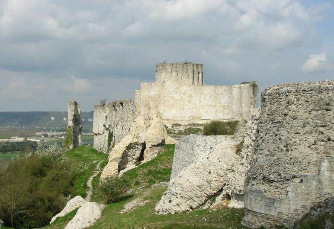 Chateau Gaillard Prantsusmaal Normandias