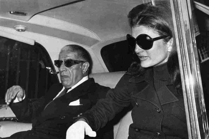 Foto Aristoteles Onassisest ja Jacqueline Kennedy Onassisest