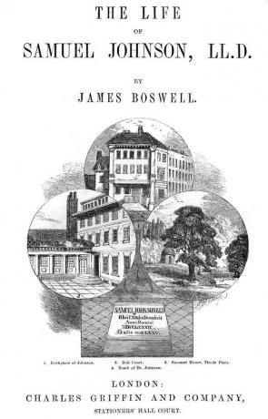 James Boswelli "Samuel Johnsoni elu, LLD" tiitelleht.