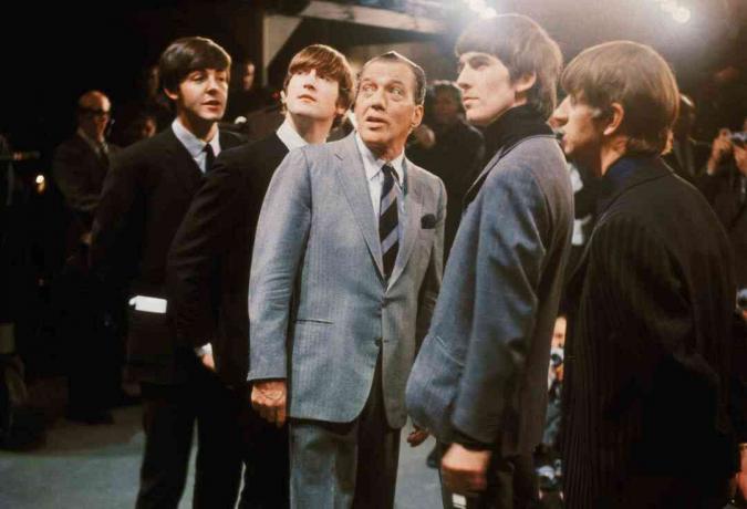 foto Ed Sullivanist koos The Beatlesiga