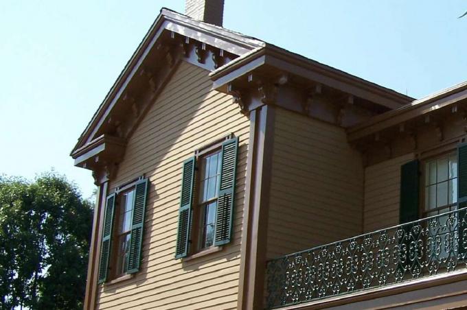 Illinoisis Springfieldis asuva kodu Abraham Lincolni kodu ülemise korruse detail