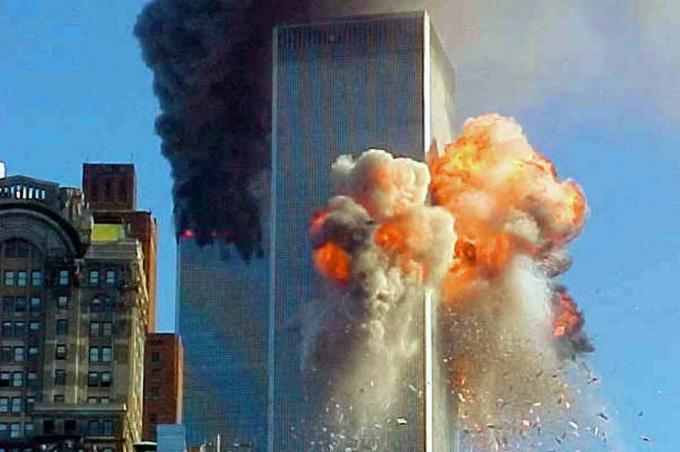 Twin Towers Aflame 11. septembril 2001