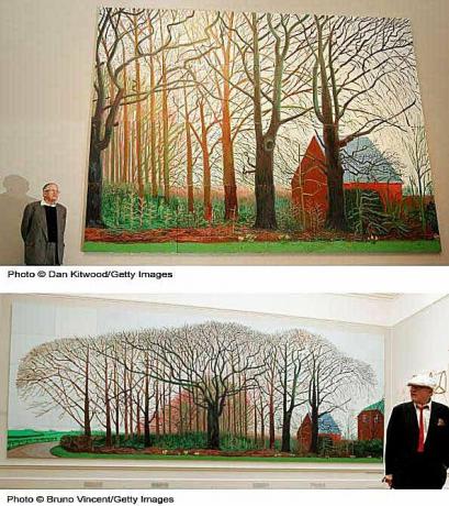 David Hockney suuremad puud Warteri lähedal