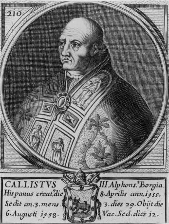 Calixtus III illustreeritud portree