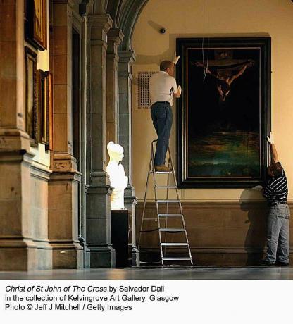 Salvador Dali Püha Risti Johannese Kristus, Kelvingrove kunstigalerii kogu, Glasgow.