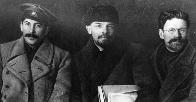 Joseph Stalin, Vladimir Iljitš Lenin ja Mihhail Ivanovitš Kalinin