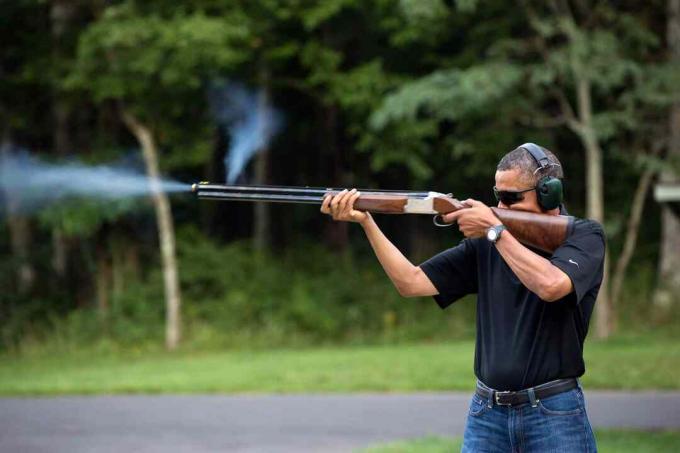 foto president Barack Obama tulistamisest Camp Davidis