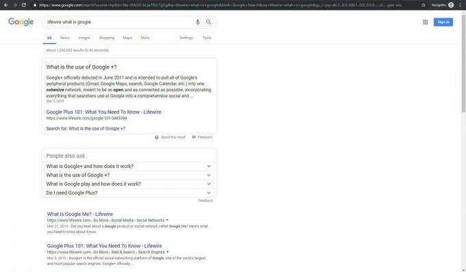 Google'i otsing lehe auastetermini inkognito režiimis