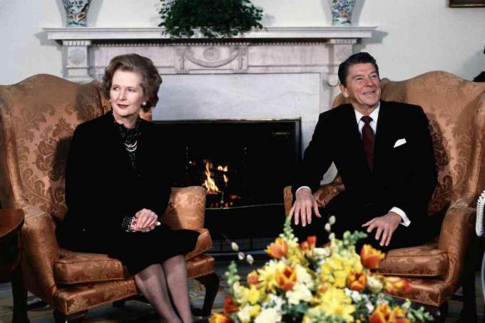 President Ronald Reagan koos Margaret Thatcheriga, 1981.