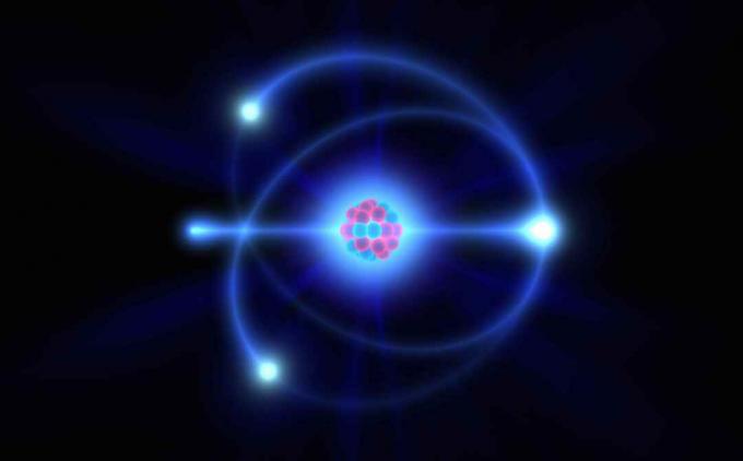 Elektronid on negatiivse laenguga osakesed, mis tiirlevad ümber aatomituuma.