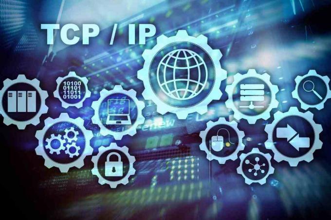 Graafika arvutivõrgu terminitest TCP / IP